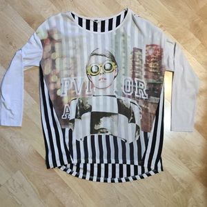 Twiggy Designer Retro Mod 3/4 Sleeve Top. 😍😍😍❤️
